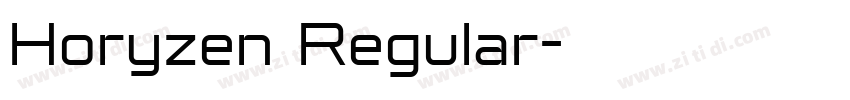 Horyzen Regular字体转换